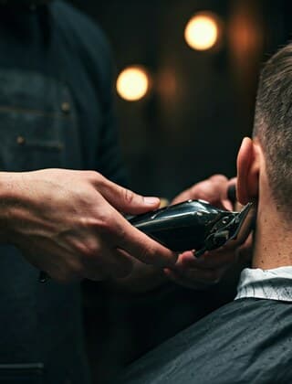 Barbería en acción